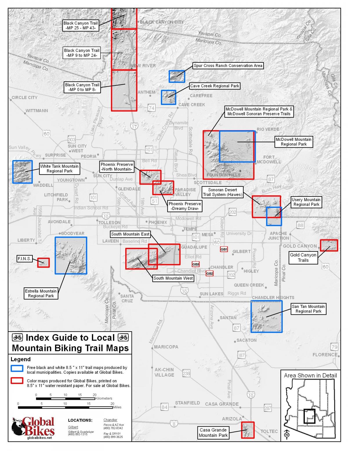 < ؛ ؛ > فینکس موٹر سائیکل ٹریلس کا نقشہ